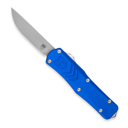 CobraTec OTF Small Blue FS-X Generation 2 Drop Non-Serrated Knife