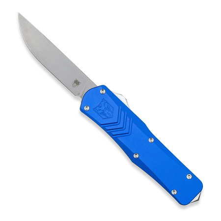 CobraTec OTF Medium Blue FS-X Generation 2 Drop Non-Serrated Knife