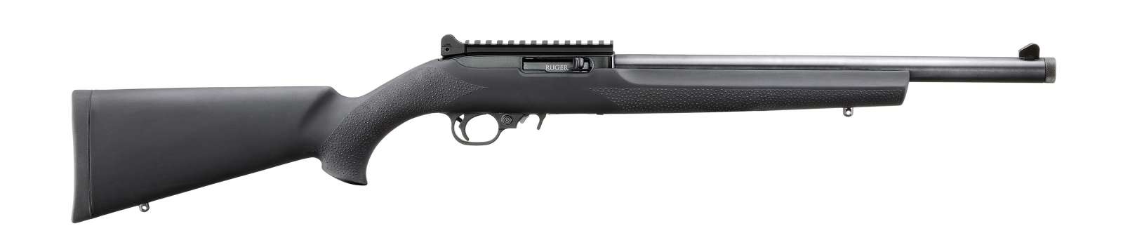 dRUGER 10/22 BLK HOGUE OVERMOLD 22LR RFL 16.12" T.B. 10RD