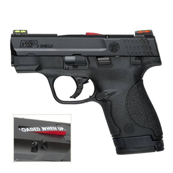 dSMITH & WESSON M&P 9 SHIELD HI VIZ BLK 9MM 3.1" 8RD CA COMPLIANT