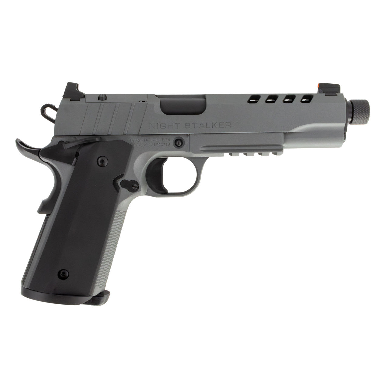 dSDS TISAS 1911 NIGHT STALKER SF 45ACP PSTL 5" THRD CERAK GRY