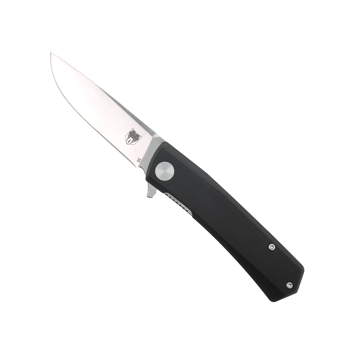 CobraTec Serpent D2 Drop Point Folding Knife Black