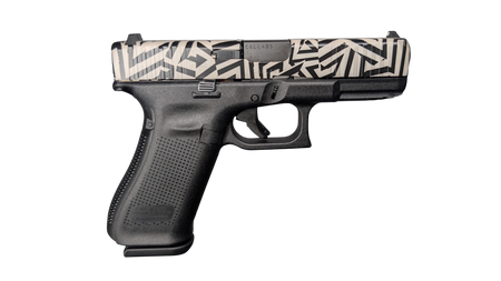 GLOCK 45 V HEX 9MM PISTOL 4" BLACK/WHITE/BLK SLIDE FXD 3-17RD MAGS