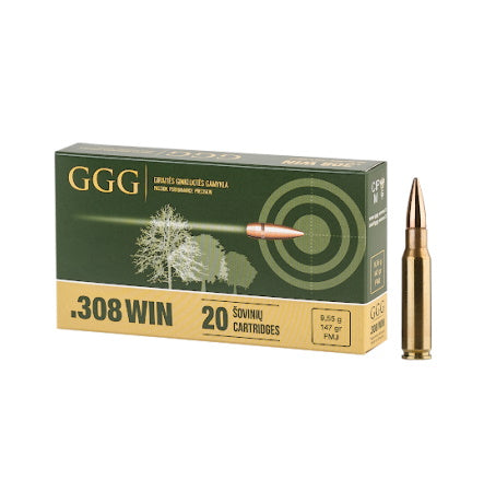 GGG .308 Win / 7.62x51mm GGG .308 WIN DESIGN GPX11 147 grain Full Metal Jacket ammunition