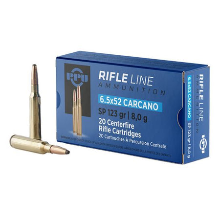 Prvi Partizan 6.5x52mm Carcano Rifle Line Ammunition 123 grain Soft Point ammunition