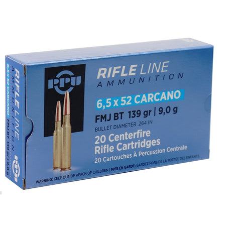 Prvi Partizan 6.5x52mm Carcano Rifle Line Ammunition 139 grain Full Metal Jacket ammunition