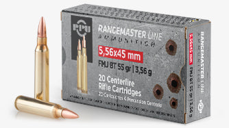 Prvi Partizan 5.56x45mm NATO RANGEMASTER 55 grain Full Metal Jacket ammunition
