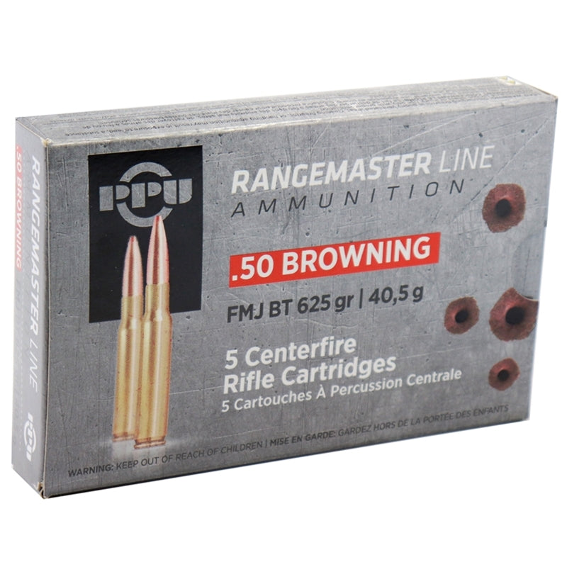 Prvi Partizan .50 BMG RANGEMASTER 625 grain Full Metal Jacket ammunition