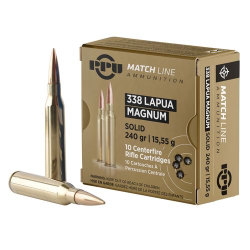 Prvi Partizan .338 Lapua Magnum MATCH LINE 240 grain Copper Solid ammunition