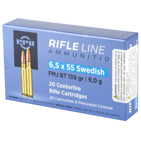 Prvi Partizan 6.5x55mm Swedish RIFLE LINE 139 grain Full Metal Jacket ammunition
