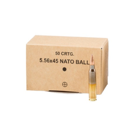 GGG 5.56x45mm NATO 5.56X45 NATO BALL 55 grain Full Metal Jacket ammunition