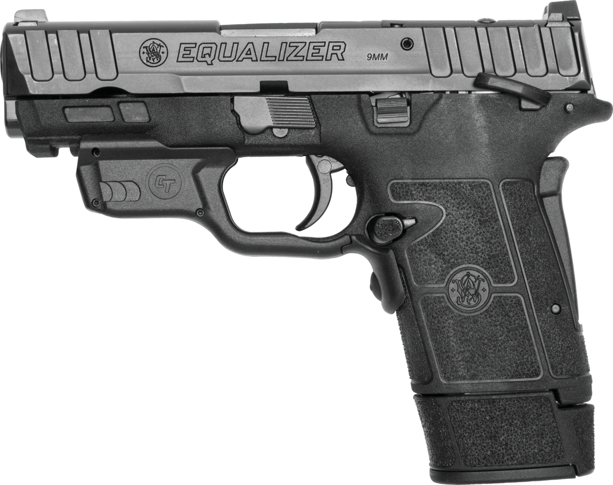 SMITH & WESSON EQUALIZER 9MM W/ CRMSN TRC LSRGUARD 3.675" 10RD,13RD,15RD