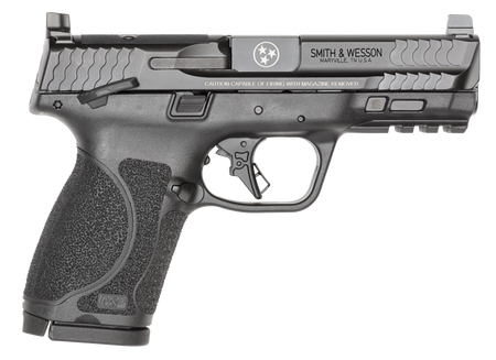 dSMITH & WESSON M&P 9 M2.0 9MM 4" M.S. O.R. 2-17RD BLK TN LOGO ENGRAVED
