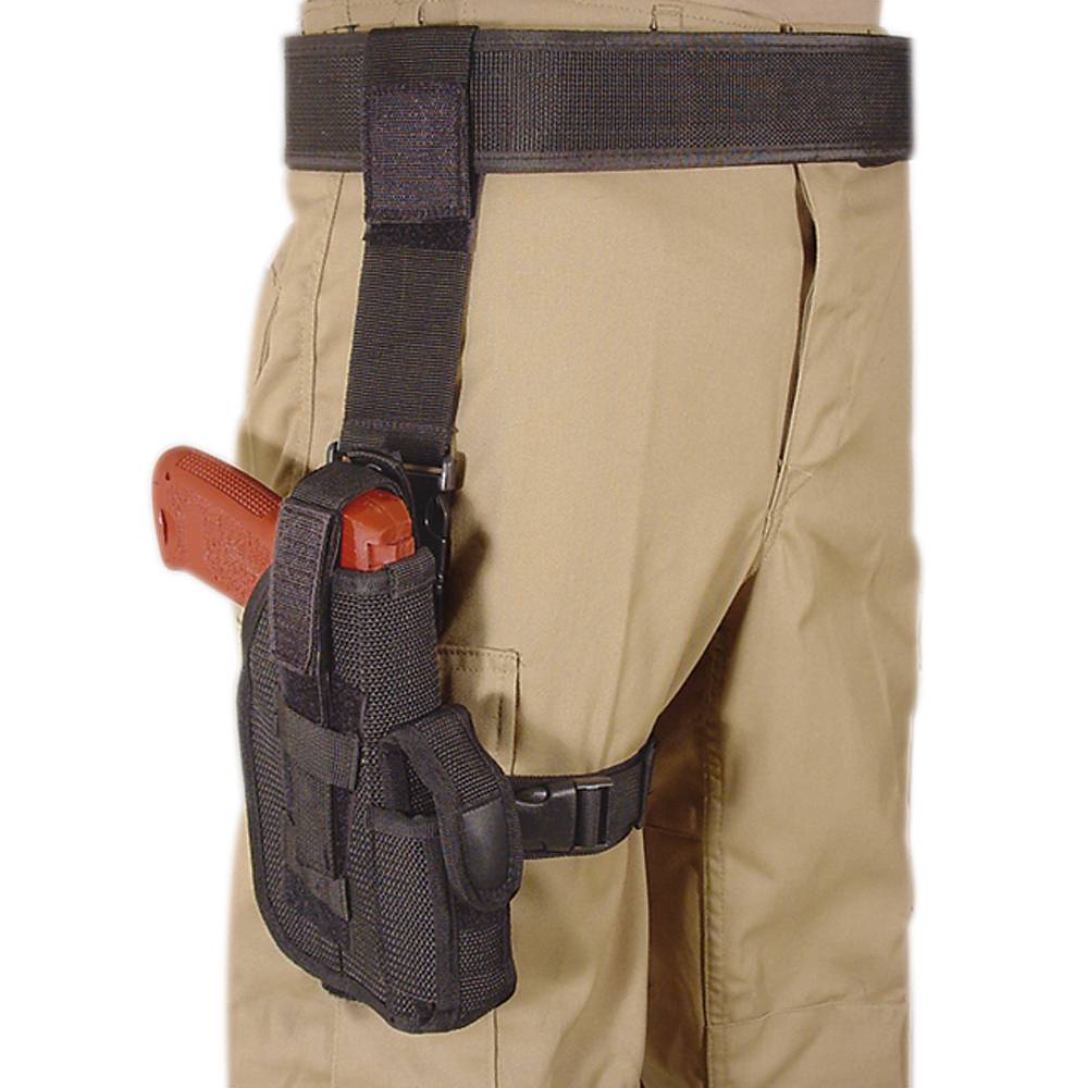 Voodoo Tactical Right Hand Black Duty Drop Leg Holster