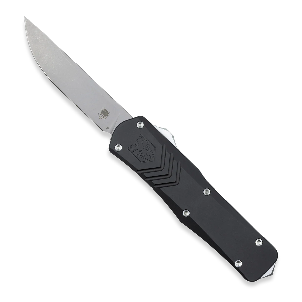 CobraTec OTF Medium Black FS-X Generation 2 Drop Plain Edge Knife