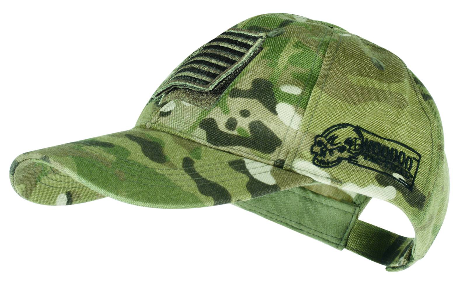 Voodoo Tactical MultiCam Camo Hat with Removable Flag Patch