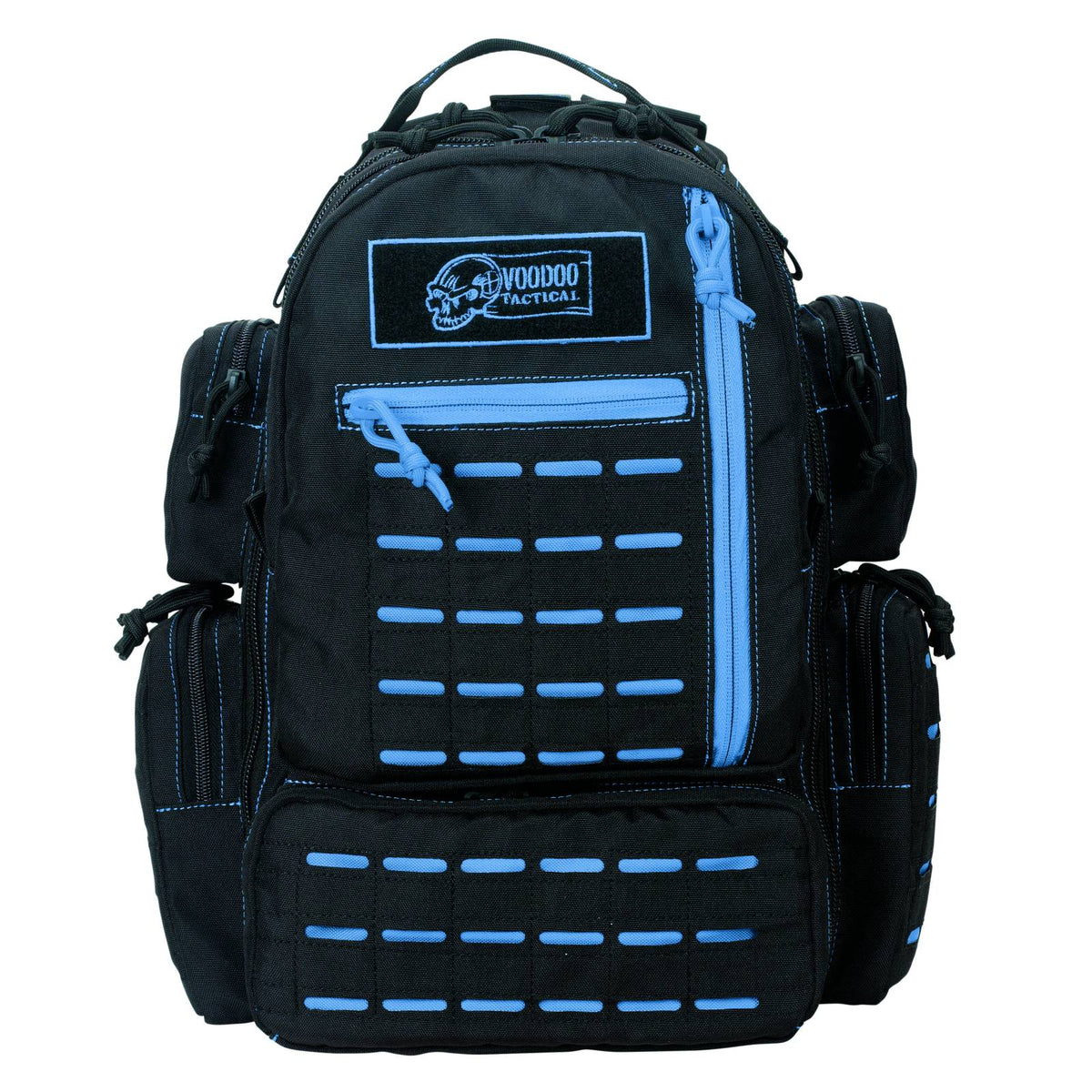 Voodoo Tactical Mini Tobago Die Cut MOLLE Bag in Black with Blue