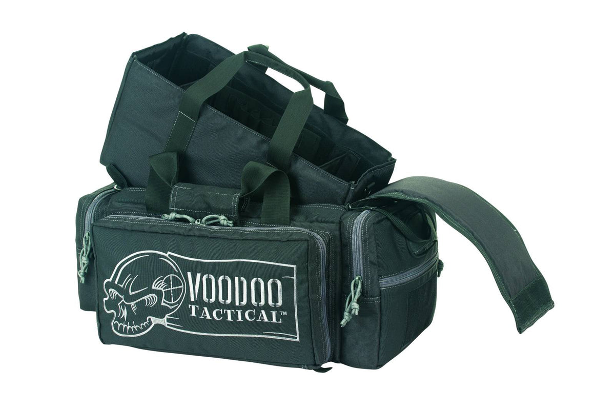 Voodoo Tactical Platinum Executive Range Bag Black with Gray Trim