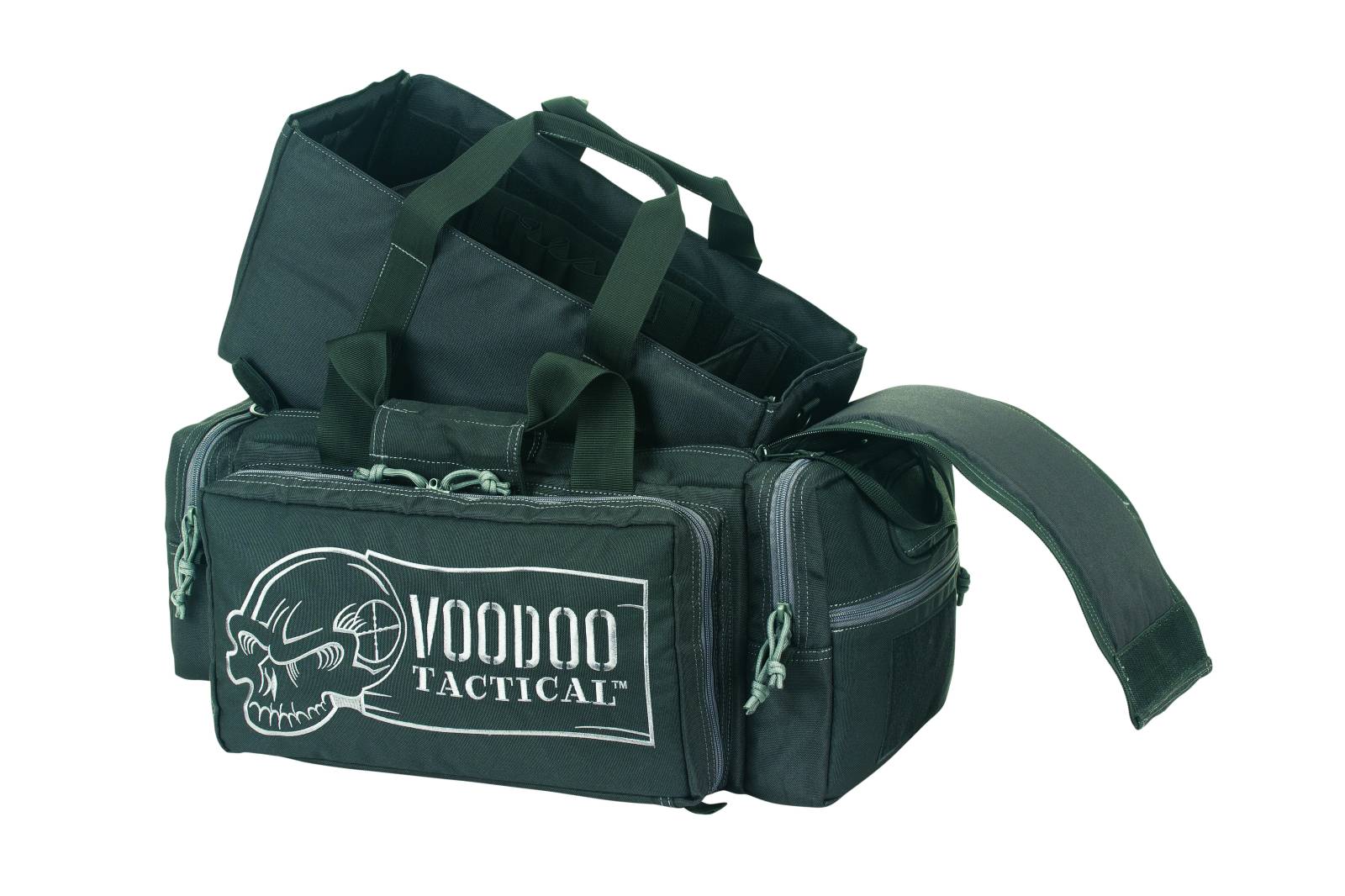 Voodoo Tactical Platinum Executive Range Bag Black with Gray Trim