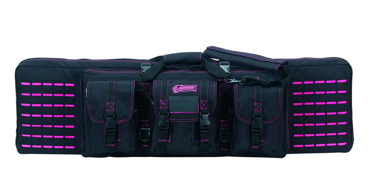 Voodoo Tactical Die Cut MOLLE 42-Inch Weapons Case - Black and Pink