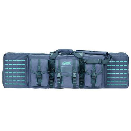 Voodoo Tactical Die Cut MOLLE 42-Inch Weapons Case - Gray and Teal