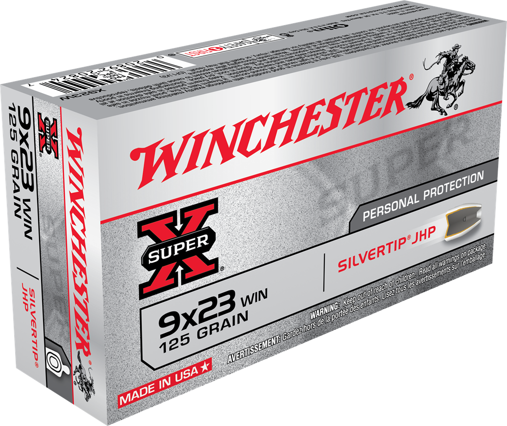 Winchester 9x23mm Winchester Hollow Point 125 grain Jacketed Hollow Point ammunition