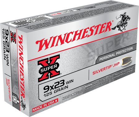 Winchester 9x23mm Winchester Hollow Point 125 grain Jacketed Hollow Point ammunition