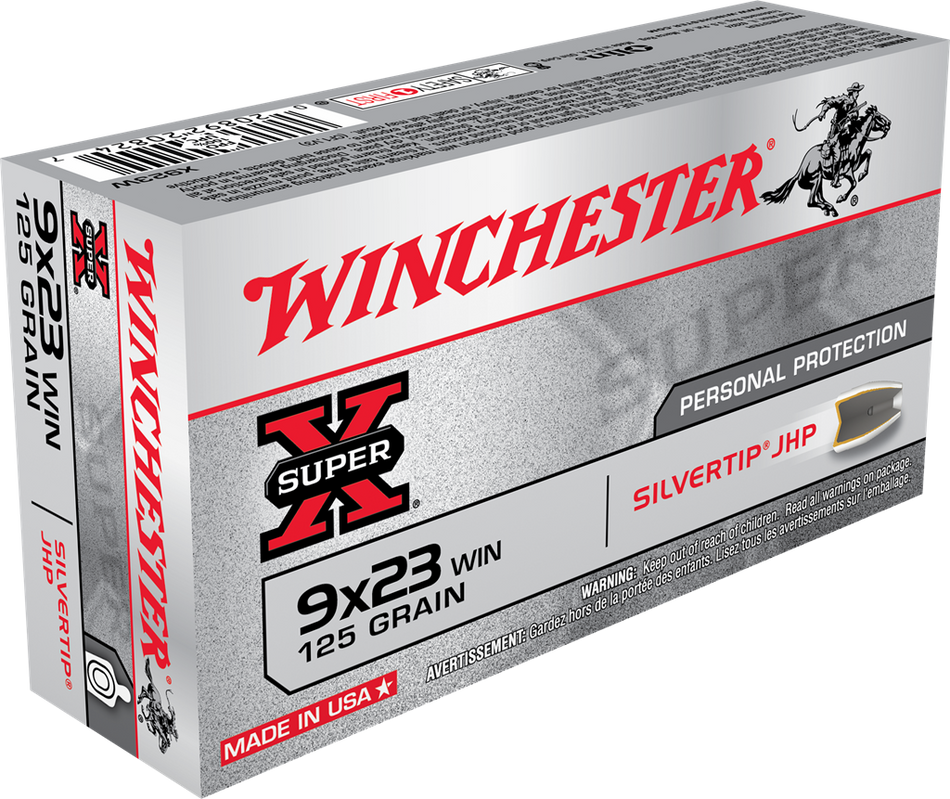 Winchester 9x23mm Winchester Hollow Point 125 grain Jacketed Hollow Point ammunition