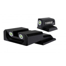 Dead Ringer 3-Dot Tritium Night Sight Set Green/Green Glock 17 Through 41 25 Pack