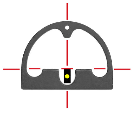 Diamondhead Glock 17/19/22/23 Hole Shot Iron Sights - Yellow Rear with 2-Dot Tritium Front