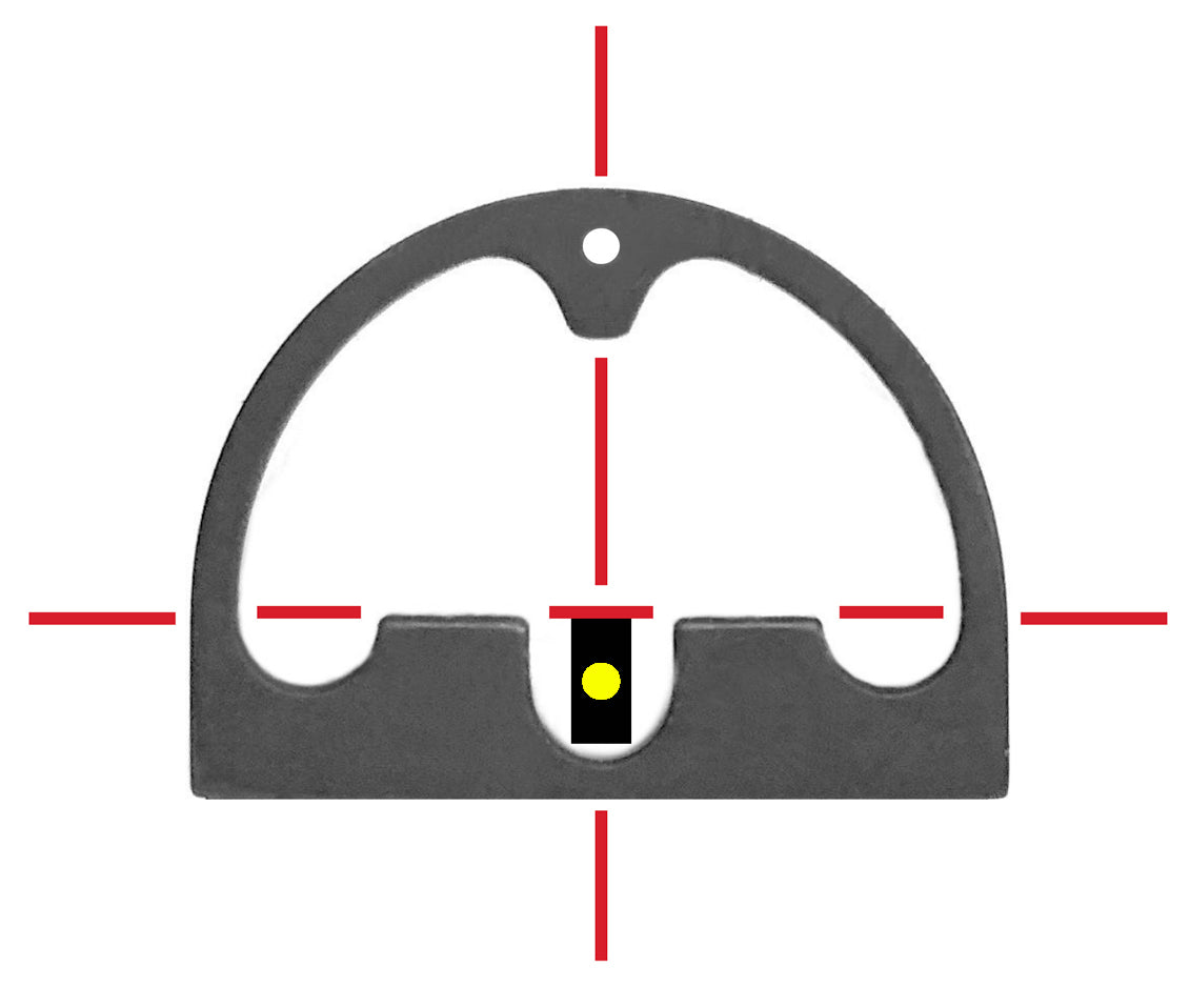 Diamondhead Hole Shot Glock 17 19 22 23 Tritium Front/Rear Night Sight Set Yellow Rear