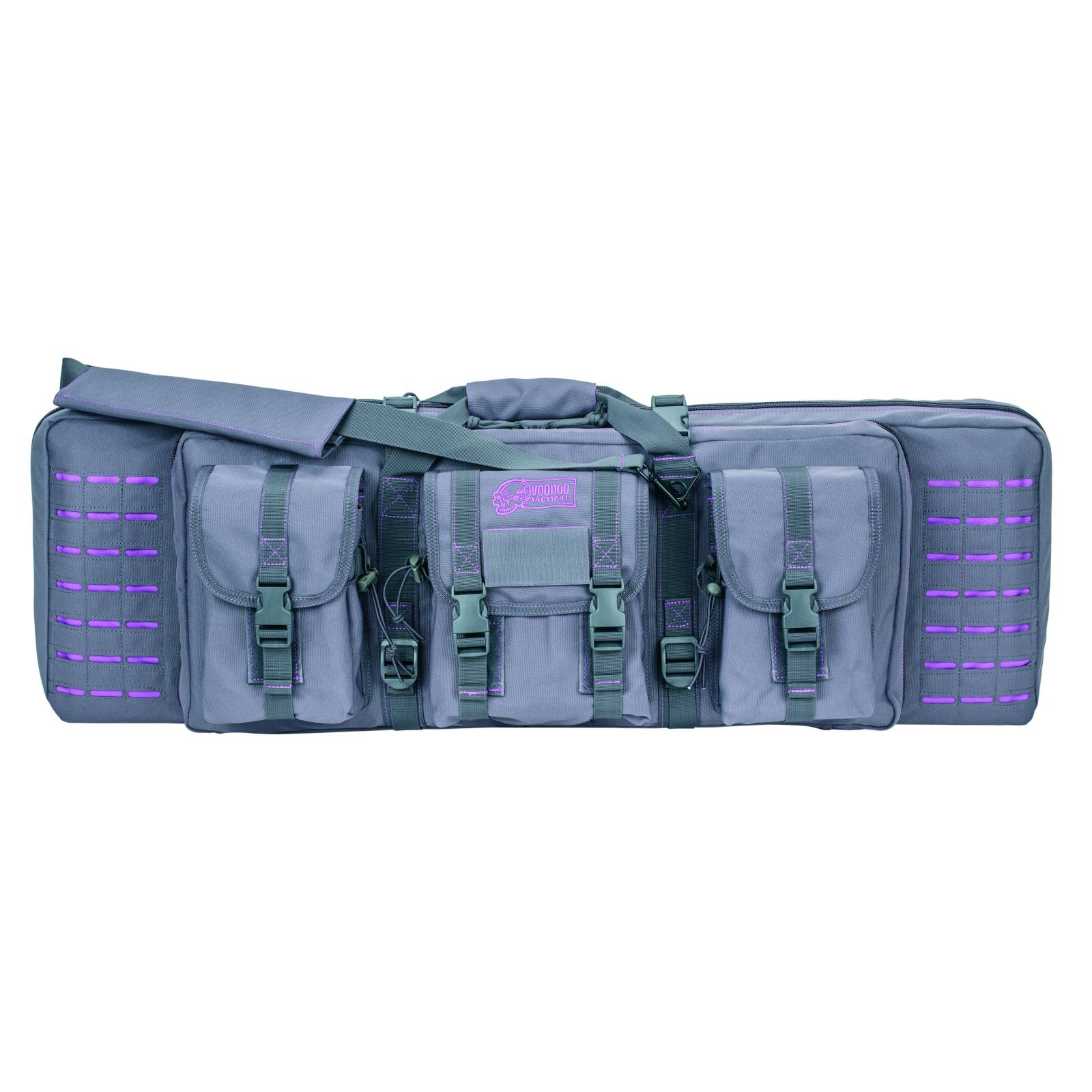 Voodoo Tactical Die Cut MOLLE 36-Inch Weapons Case - Gray and Purple