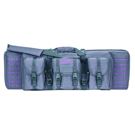 Voodoo Tactical Die Cut MOLLE 36-Inch Weapons Case - Gray and Purple