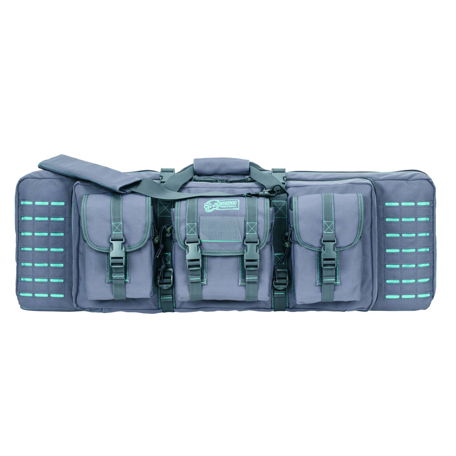 Voodoo Tactical Die Cut MOLLE 36-Inch Weapons Case - Gray and Teal