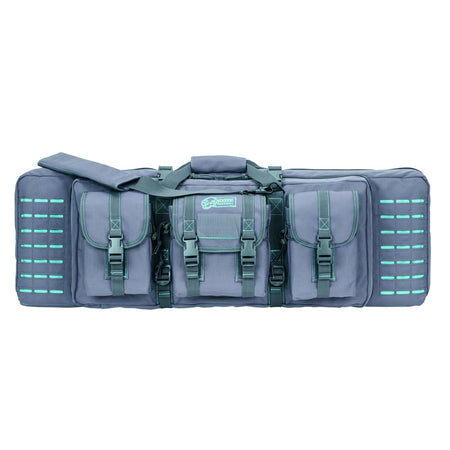 Voodoo Tactical Die Cut MOLLE 36-Inch Weapons Case - Gray and Teal