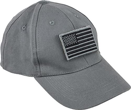 Voodoo Tactical Gray Hat with Removable Flag Patch