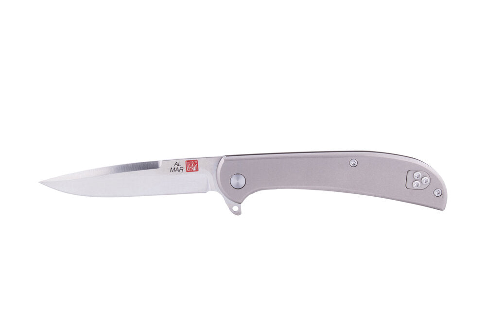 Al Mar Knives Titanium Falcon 3.15" D2 Blade Folder
