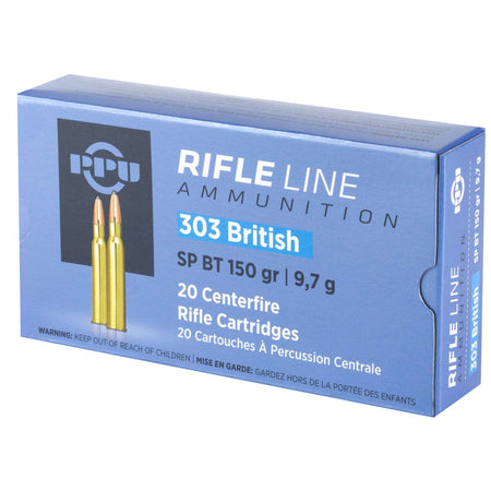 Prvi Partizan .303 British PPUCenterfire 150 grain Soft Point ammunition