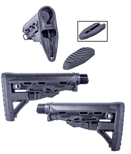 ATI Stand Ready SR-1 AR Buttstock Complete Milspec Buffer Tube Castle Nut Included