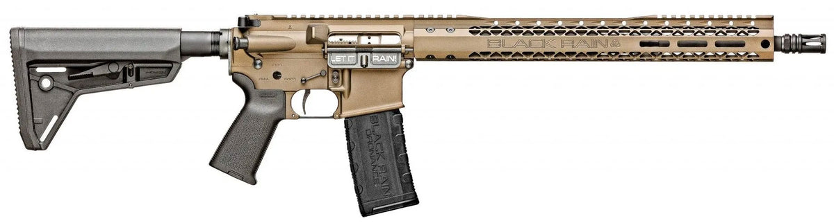Black Rain SSP RIA Semi-Auto Rifle 5.56 16" SOCOM Barrel 15" M-LOK Handguard Flat Dark Earth 30rd