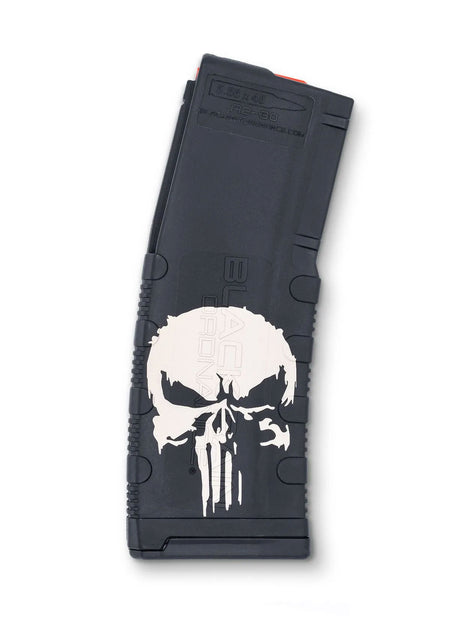 Black Rain Ordnance 30rd Punisher Design Laser Etched Magazine