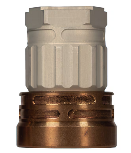 Q Erect9r 9mm Suppressor Tri-Lug Three-Way Mount Clear Finish