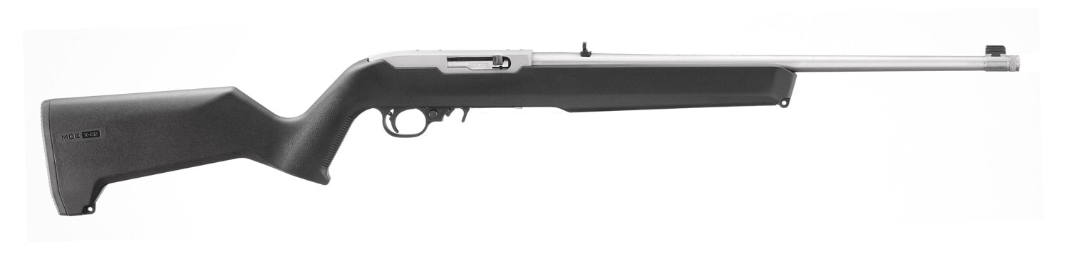 dRUGER 10/22 MOE X22 STOCK 18.5" T.B. BLACK/STS 1-10RD