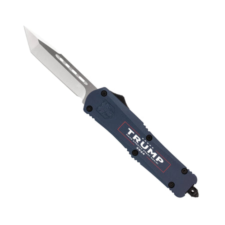 CobraTec Trump 2024 Medium FS-3 Blue Tanto Plain Edge OTF Knife