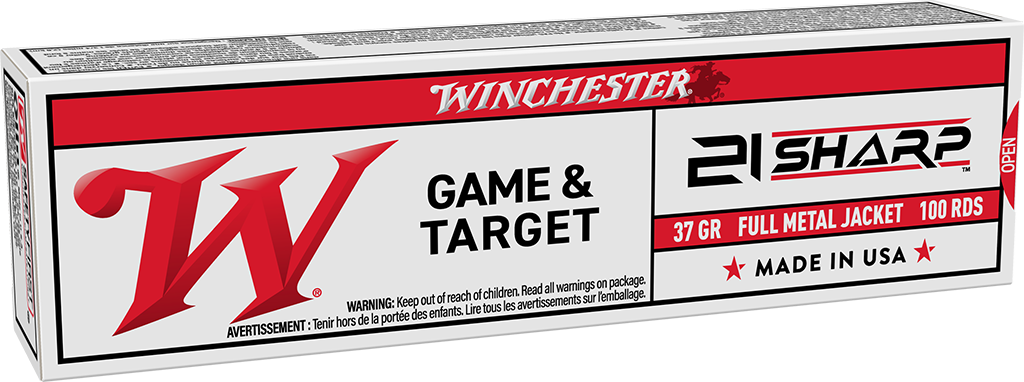 Winchester .21 Sharp Game & Target 42 grain Full Metal Jacket ammunition