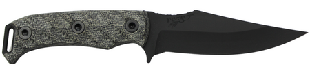Half Face Blades Tosahwi 8.1" OA 4" CPM S45VN Blade Armory Black Micarta Grip