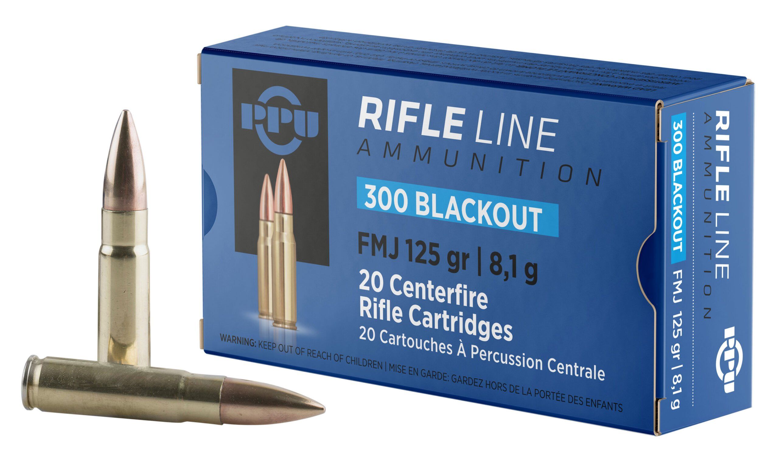 Prvi Partizan .300 AAC Blackout  125 grain Full Metal Jacket ammunition