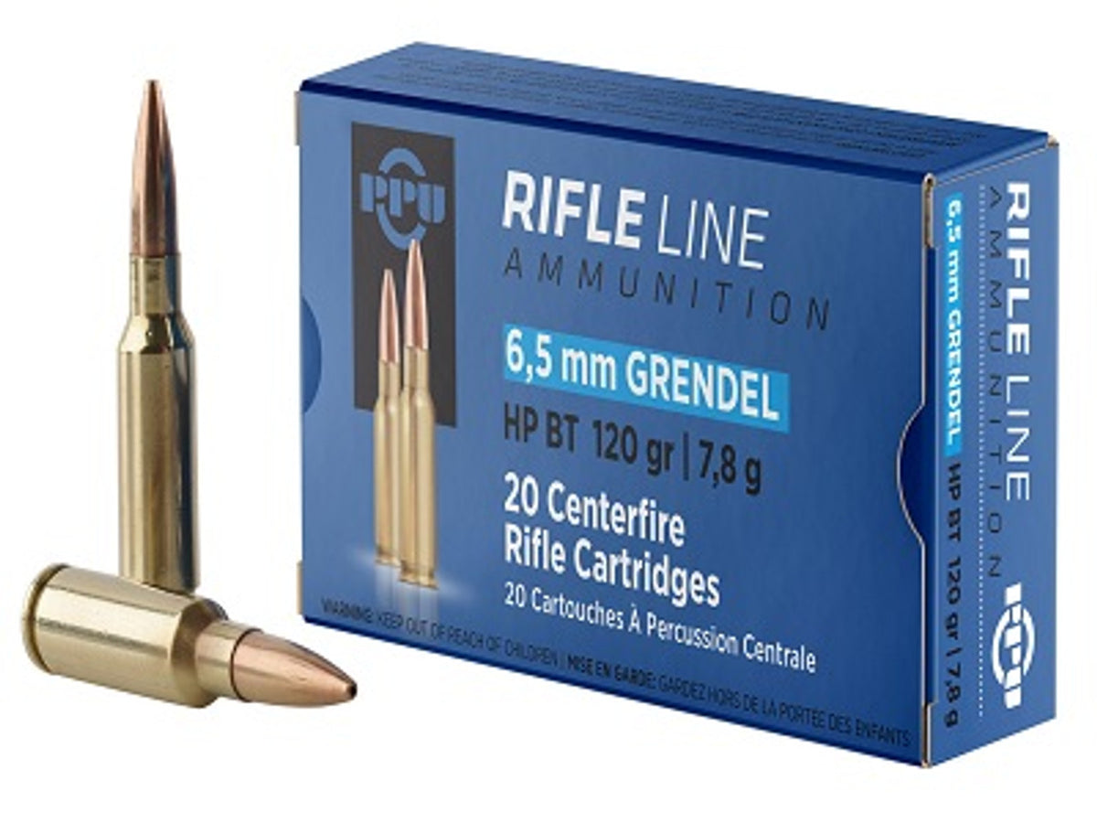 Prvi Partizan 6.5mm Grendel Rifle Line 120 grain Hollow Point Boat Tail ammunition