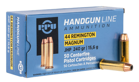 Prvi Partizan .44 Magnum Handgun Line 240 grain Jacketed Hollow Point ammunition
