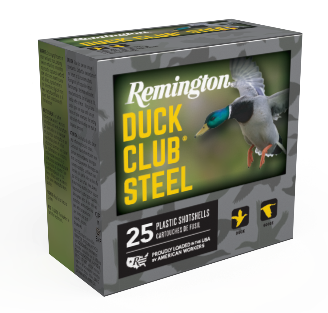 Remington 20 Gauge Shotgun Ammo DUCK CLUB STEEL 3 in 1 oz #4